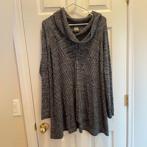 **SOLD** Grey Cowl Neck Sweater